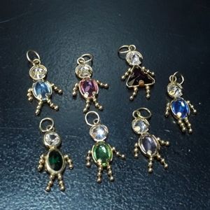 14 K Yellow Gold Boy/ Girl Charms